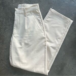 Abercrombie Tailored Menswear Dad Pants Off White